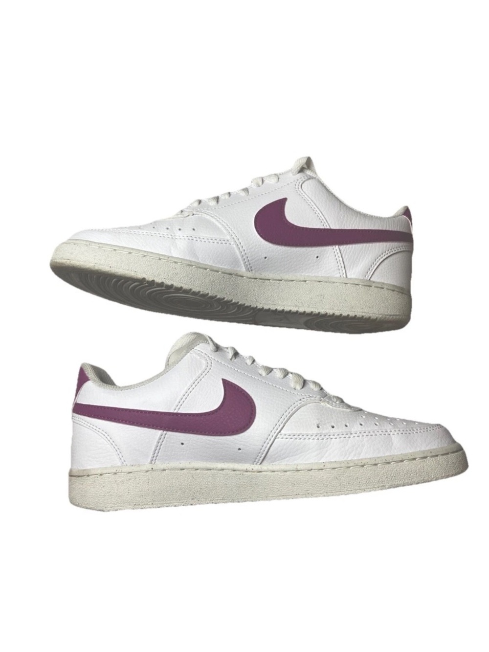 Nike Court Vision Low Next Nature White Plum Purple SneakersWomens 9.5 Worn Once